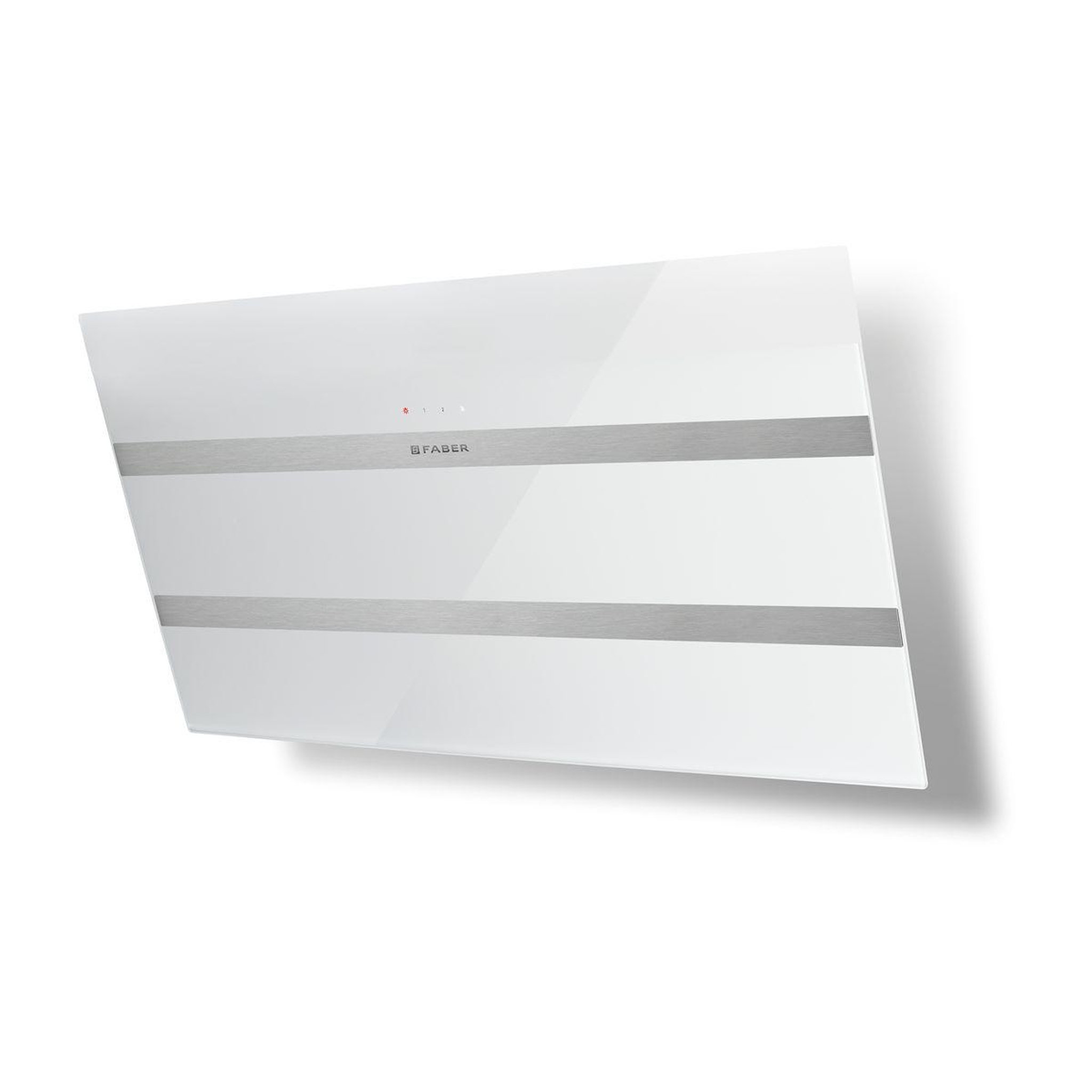 faber Hotte décorative murale inclinée steelmax 800 blanc/inox