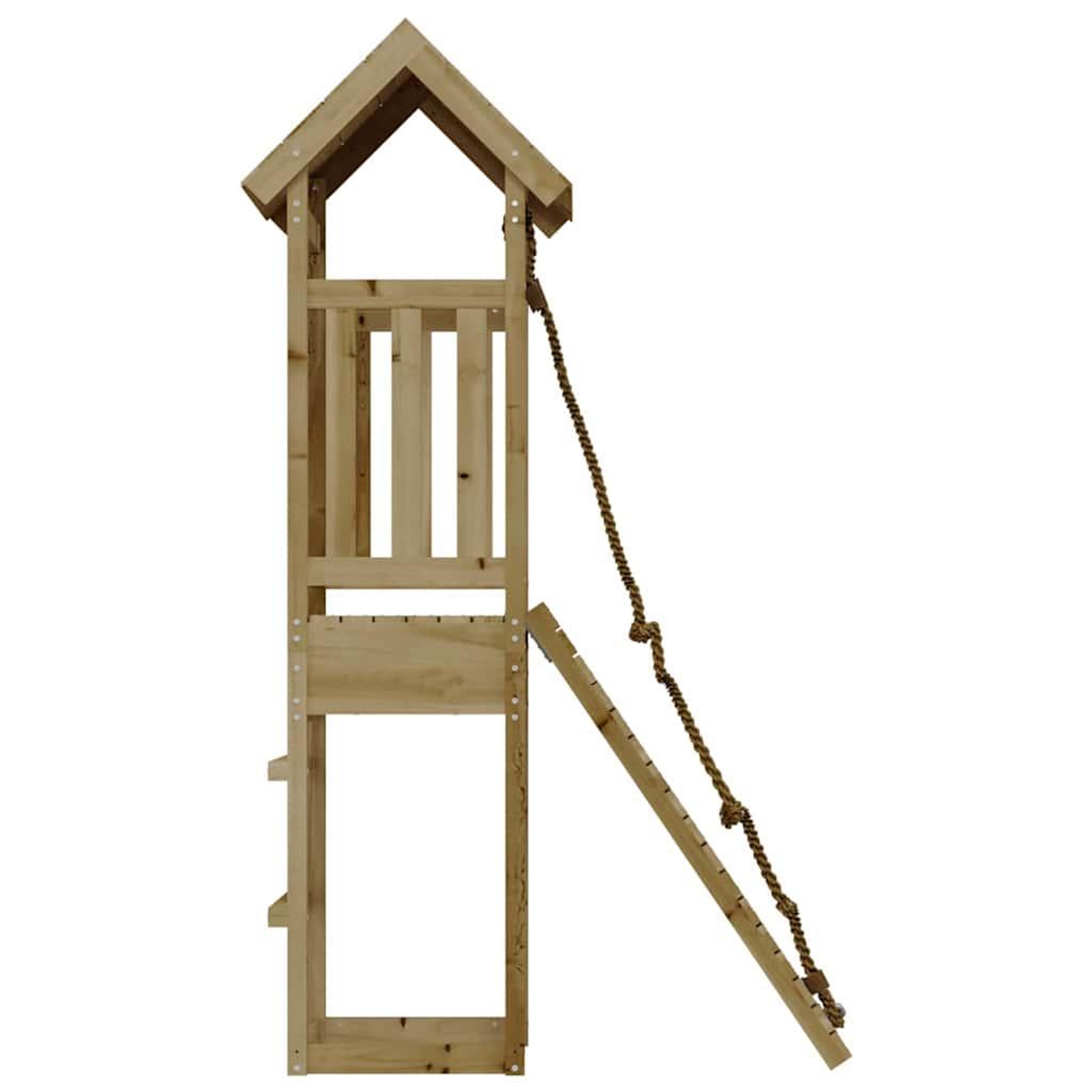 Voir la diapositive 5 : VIDAXL Maisonnette de jeu avec mur d'escalade bois de pin impregne