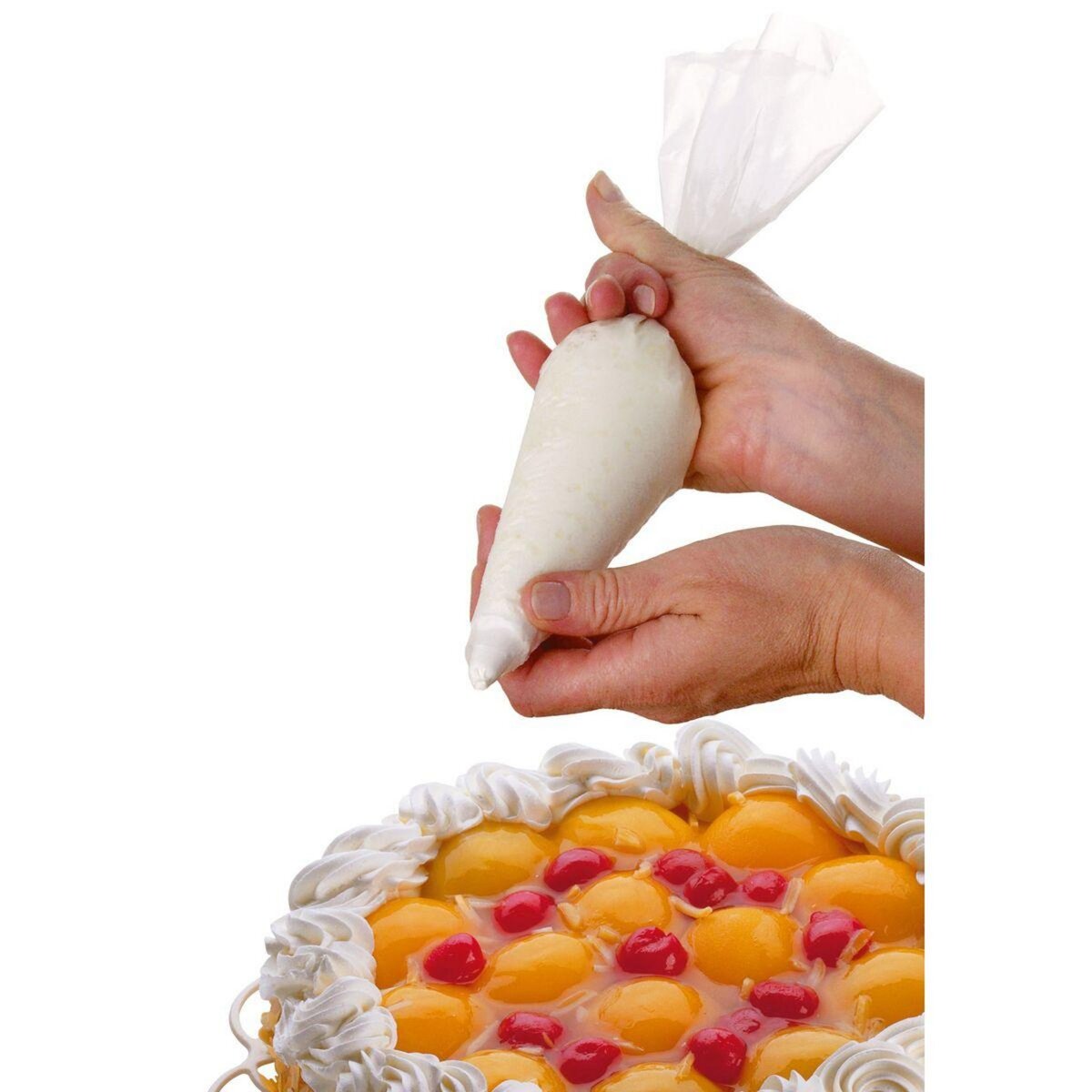 ZENKER Lot de 20 poches à douilles plastique avec douilles inox et plastique 32 cm Zenker Smart Pastry