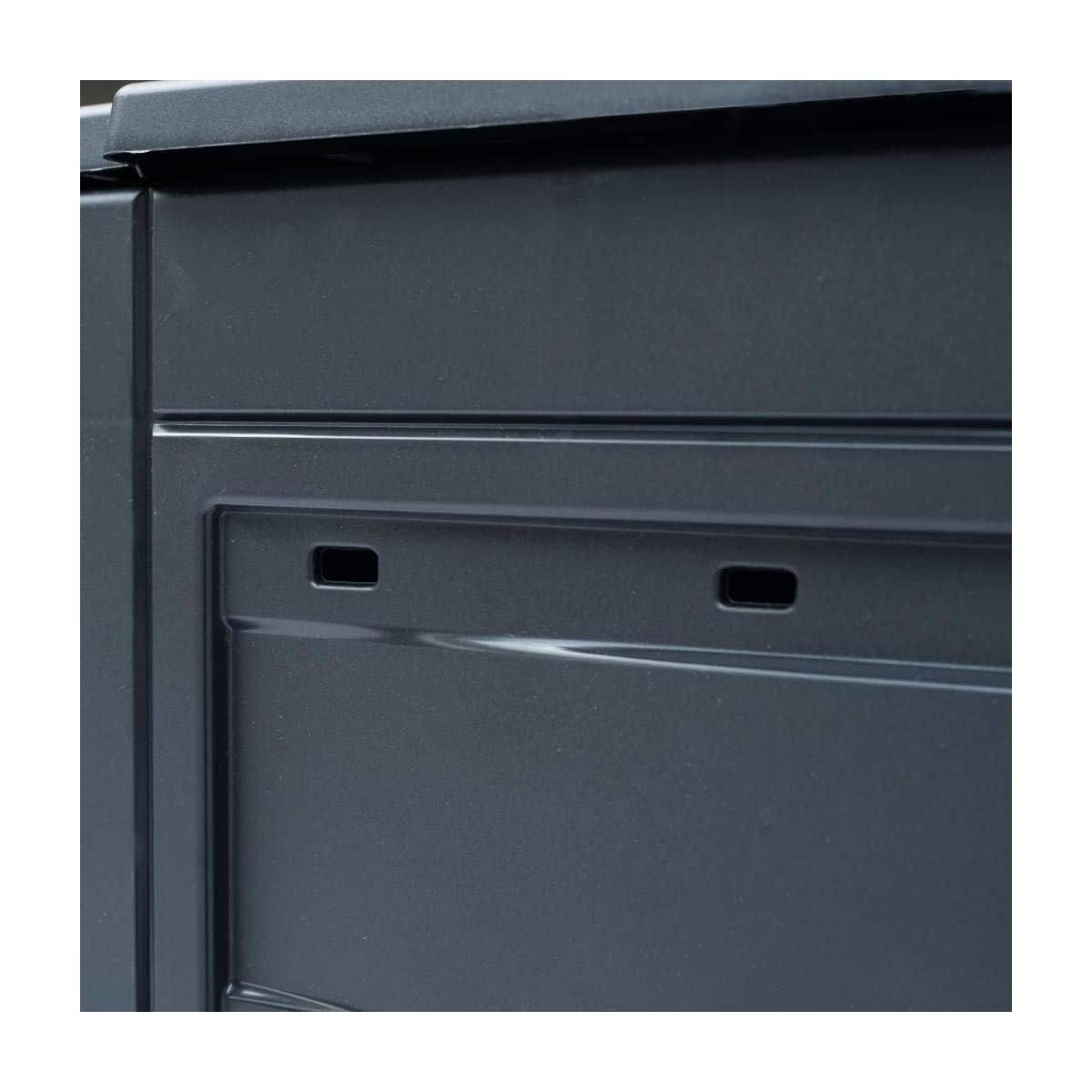 Toomax Composteur de jardin 260 Litres Noir Dim 60 x 60 x 73 cm Déchets divers TOOMAX