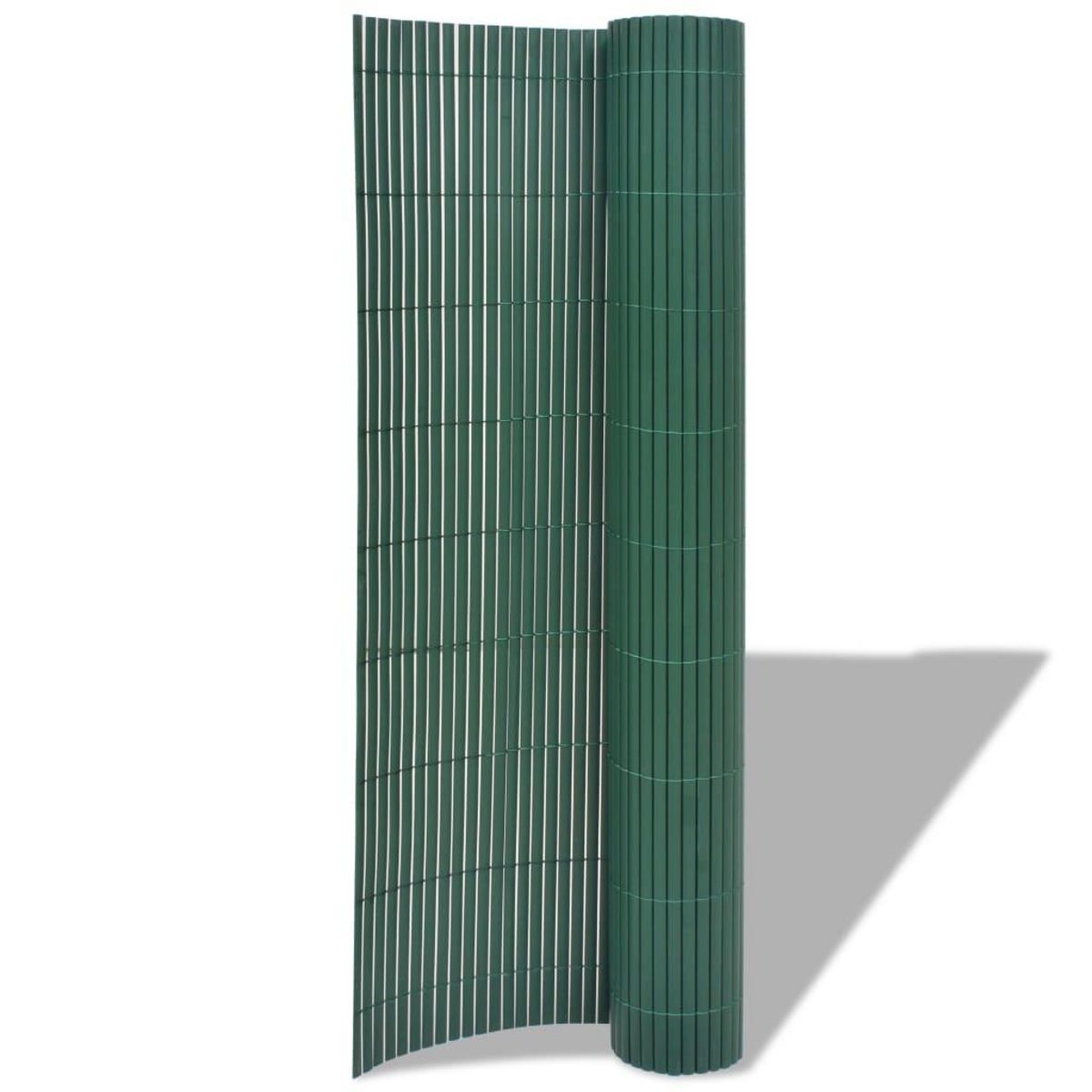 VIDAXL Cloture de jardin Double face PVC 90 x 500 cm Vert