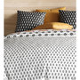 Voir la diapositive 3 : Les Ateliers du Linge Parure de housse de couette 100% coton 57fils loya