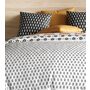 Voir la diapositive 3 : Les Ateliers du Linge Parure de housse de couette 100% coton 57fils loya