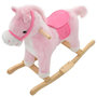 Voir la diapositive 4 : VIDAXL Cheval à bascule Peluche 65x32x58 cm Rose