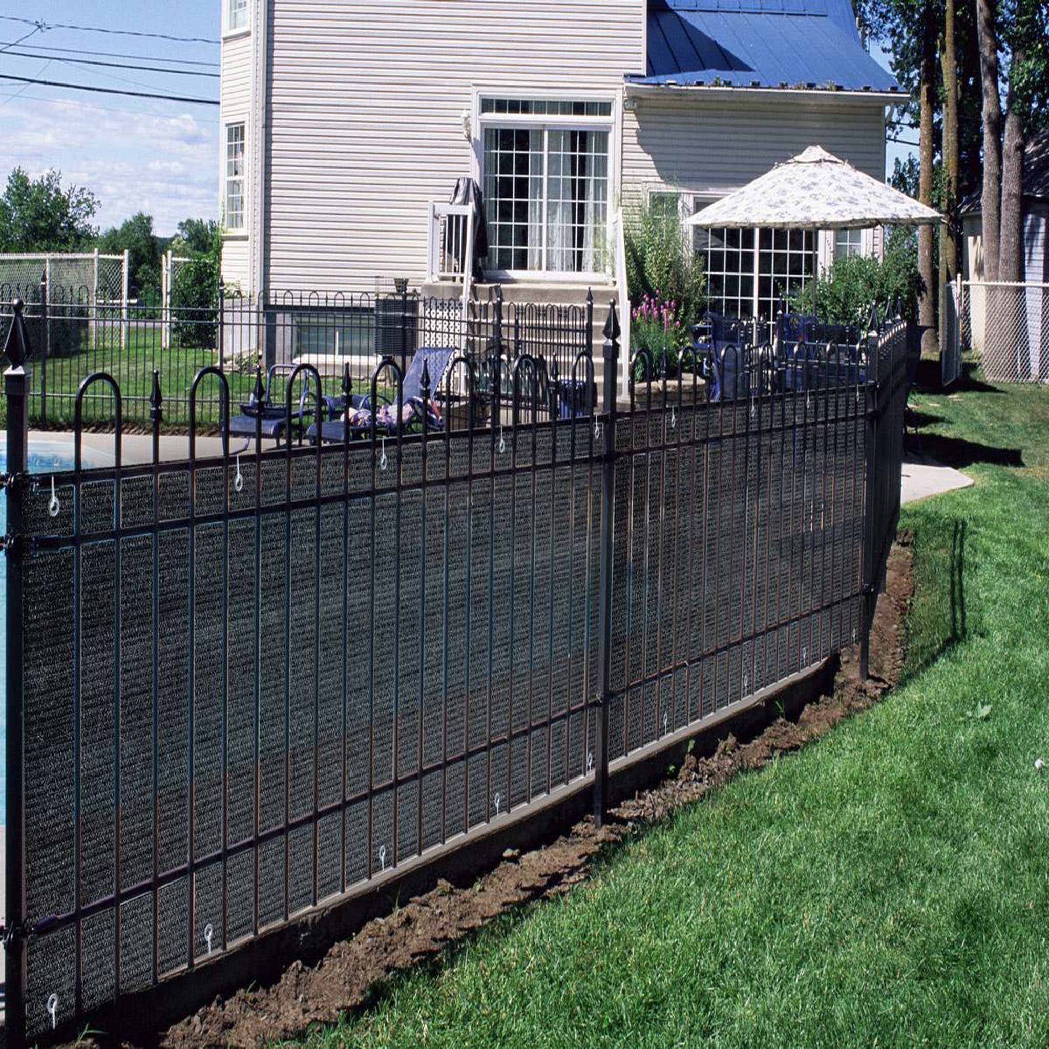 Voir la diapositive 2 : Jardiline Brise vue pour grillage 500 x h.120 cm ardoise - jardiline