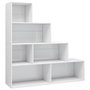 Voir la diapositive 2 : VIDAXL Bibliotheque/Separateur de piece Blanc brillant Bois ingenierie