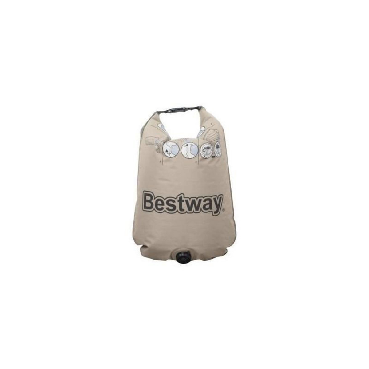 BESTWAY Bestway Matelas Double Roll & Relax 203x183x22 cm Gonflable et Camping 67703