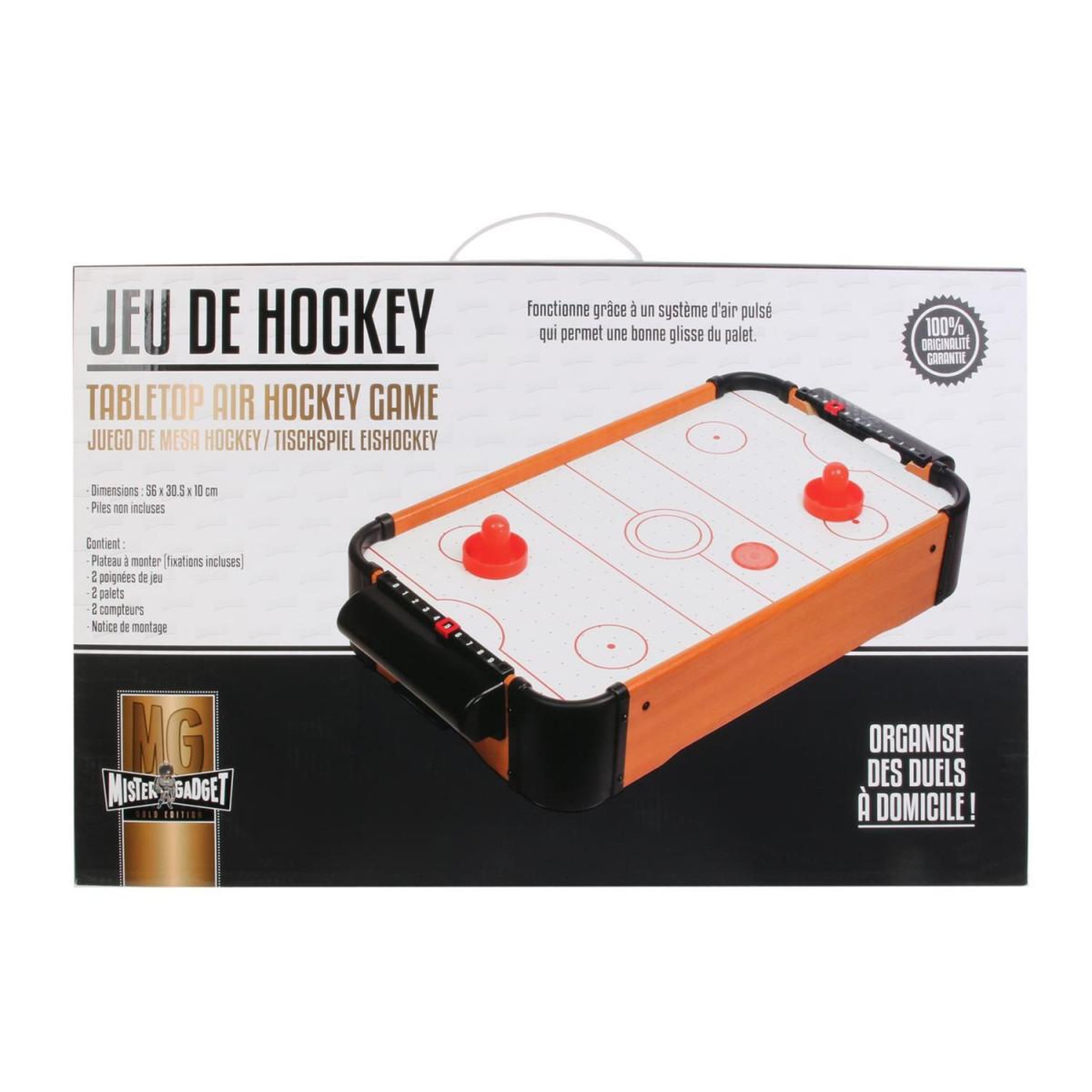 Voir la diapositive 4 : MISTER GADGET Jeu de Palet à Air Pulsé  Hockey  56cm Multicolore