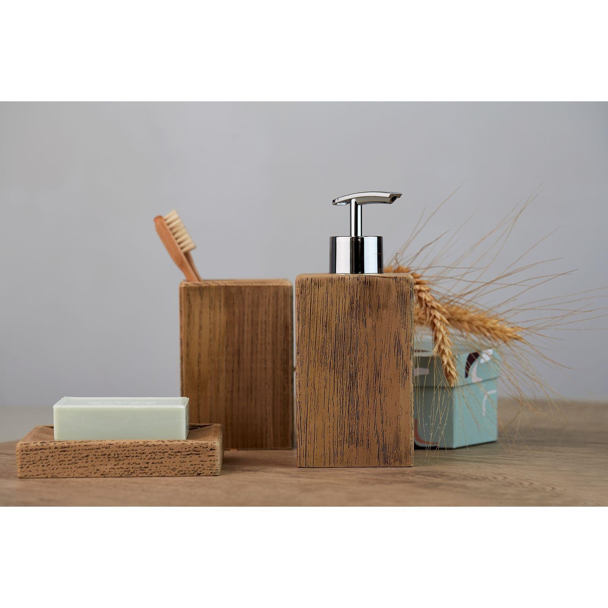 Voir la diapositive 4 : Wenko Porte savon scandi marla - marron