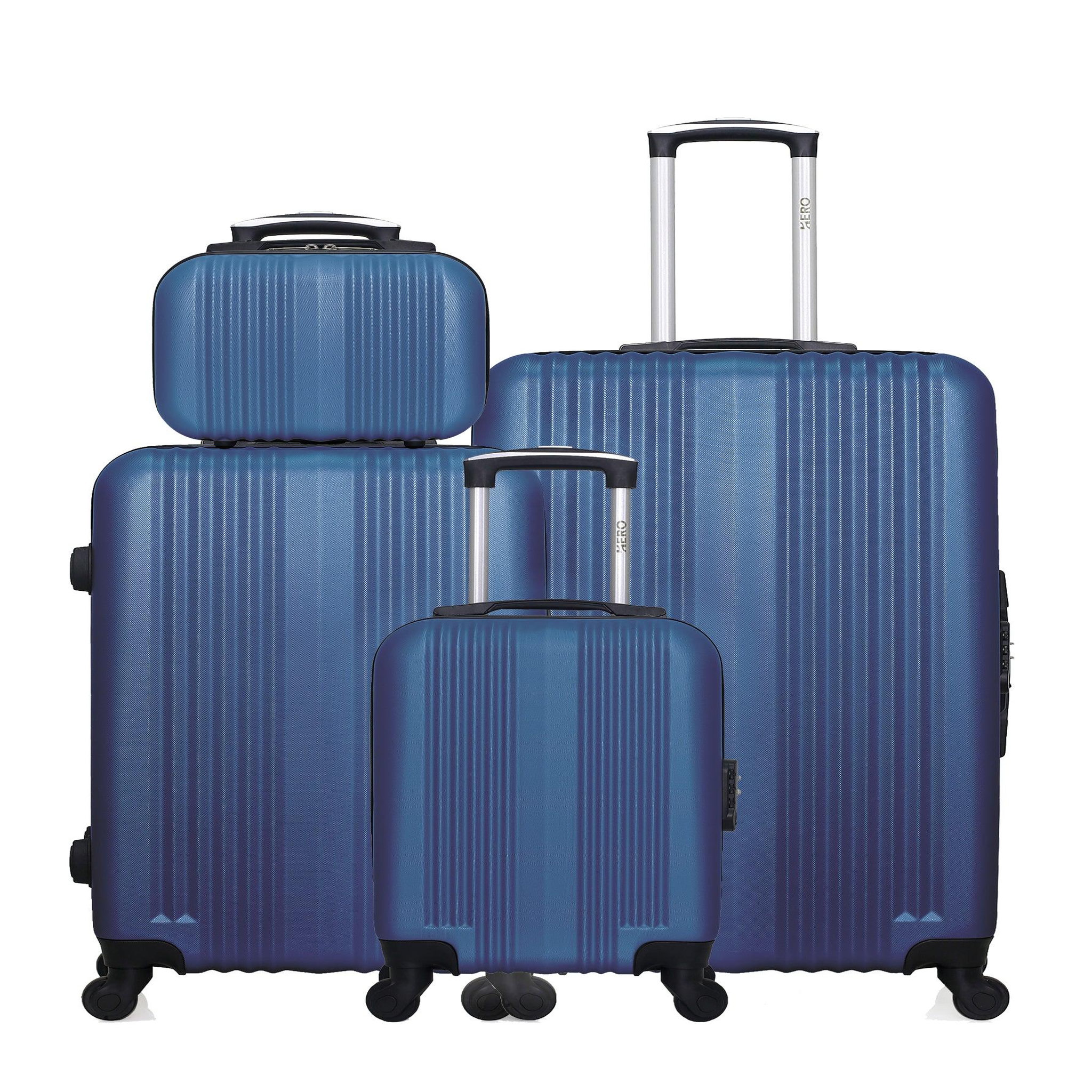 HERO Hero - lot de 4 - valise grand format, valise weekend, valise cabine xxs et vanity lipari