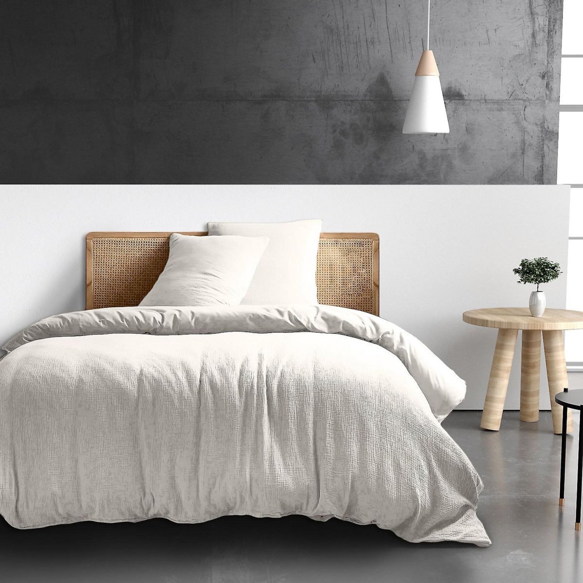 BATON ROUGE Housse de couette 100% gaze de coton