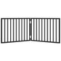 Voir la diapositive 4 : VIDAXL Barriere pour chien pliable 2 panneaux noir bois de peuplier