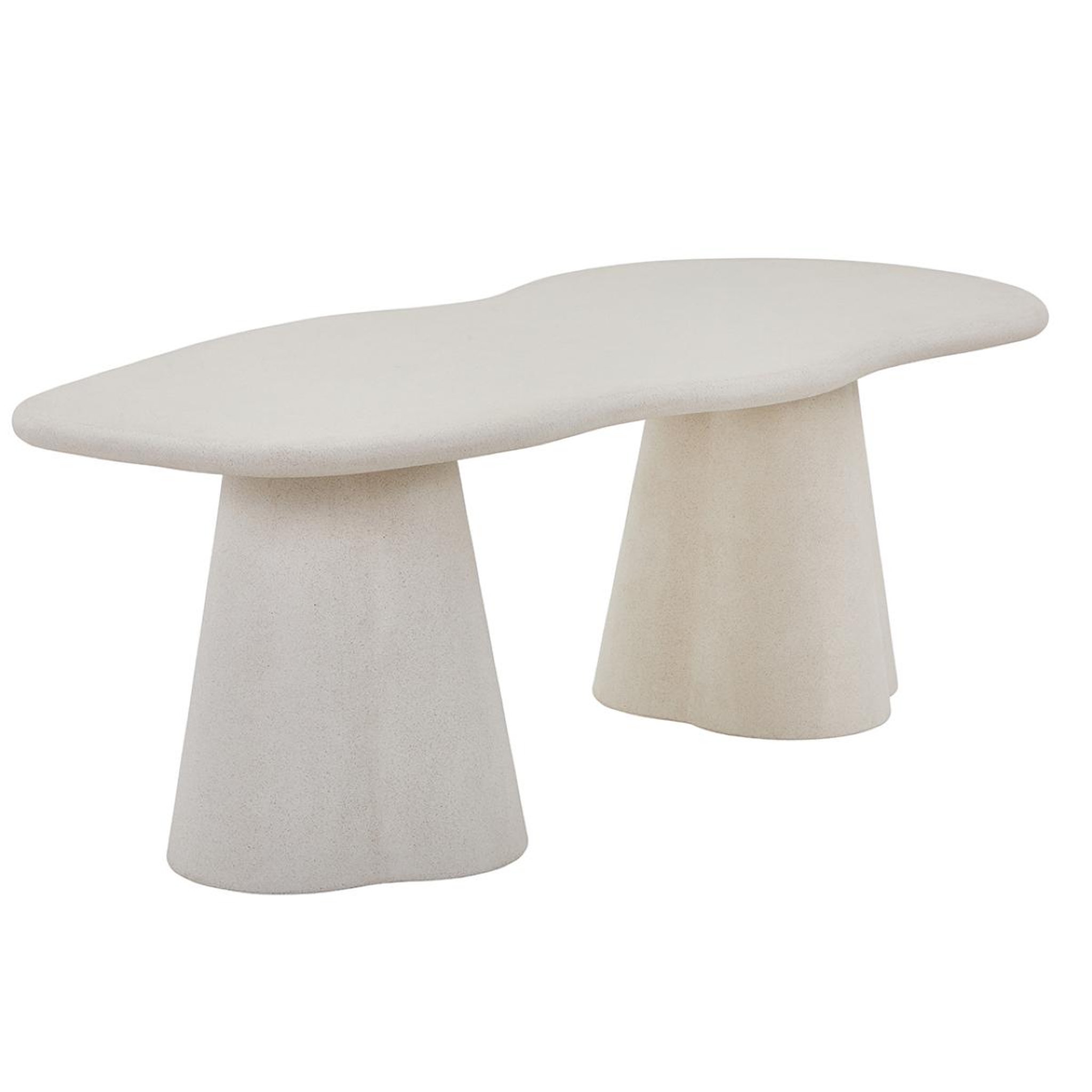 JLC KREATION Table à manger organique en fibre de ciment 220cm orka