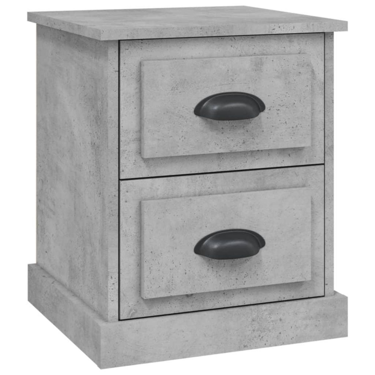 VIDAXL Table de chevet gris beton 39x39x47,5 cm bois d'ingenierie