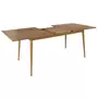 The Home Deco Factory Table extensible pour 6 à 8 personnes en bois Gaspard - Marron