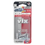 RED HEAD Lot de 4 chevilles et vis à visser vix RED HEAD, Diam.12 x L.30 mm