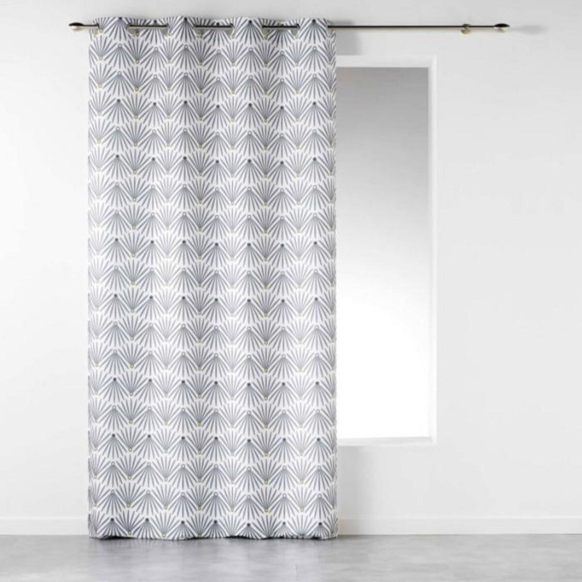 Paris Prix Rideau Imprimé  Evy Side  140x260cm Blanc
