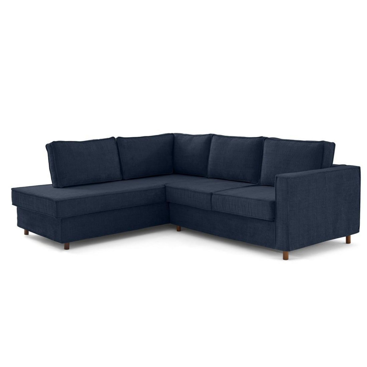 LISA DESIGN Jake - canapé déhoussable d'angle gauche 5 places en velours texturé