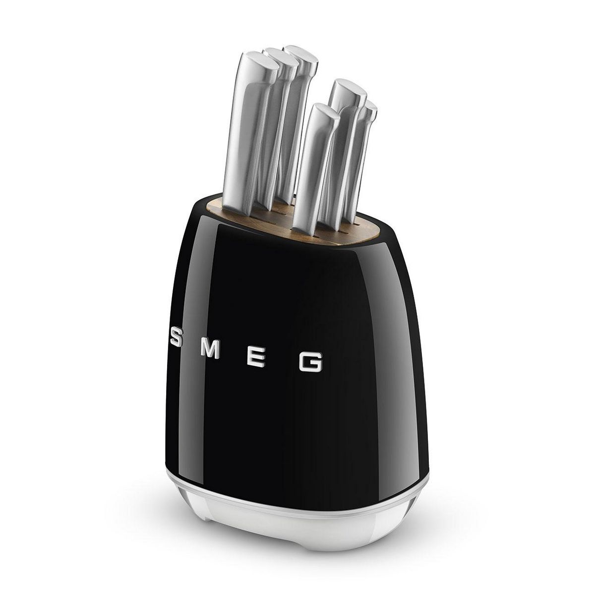 SMEG Bloc de 6 couteaux noir - KBSF02BL