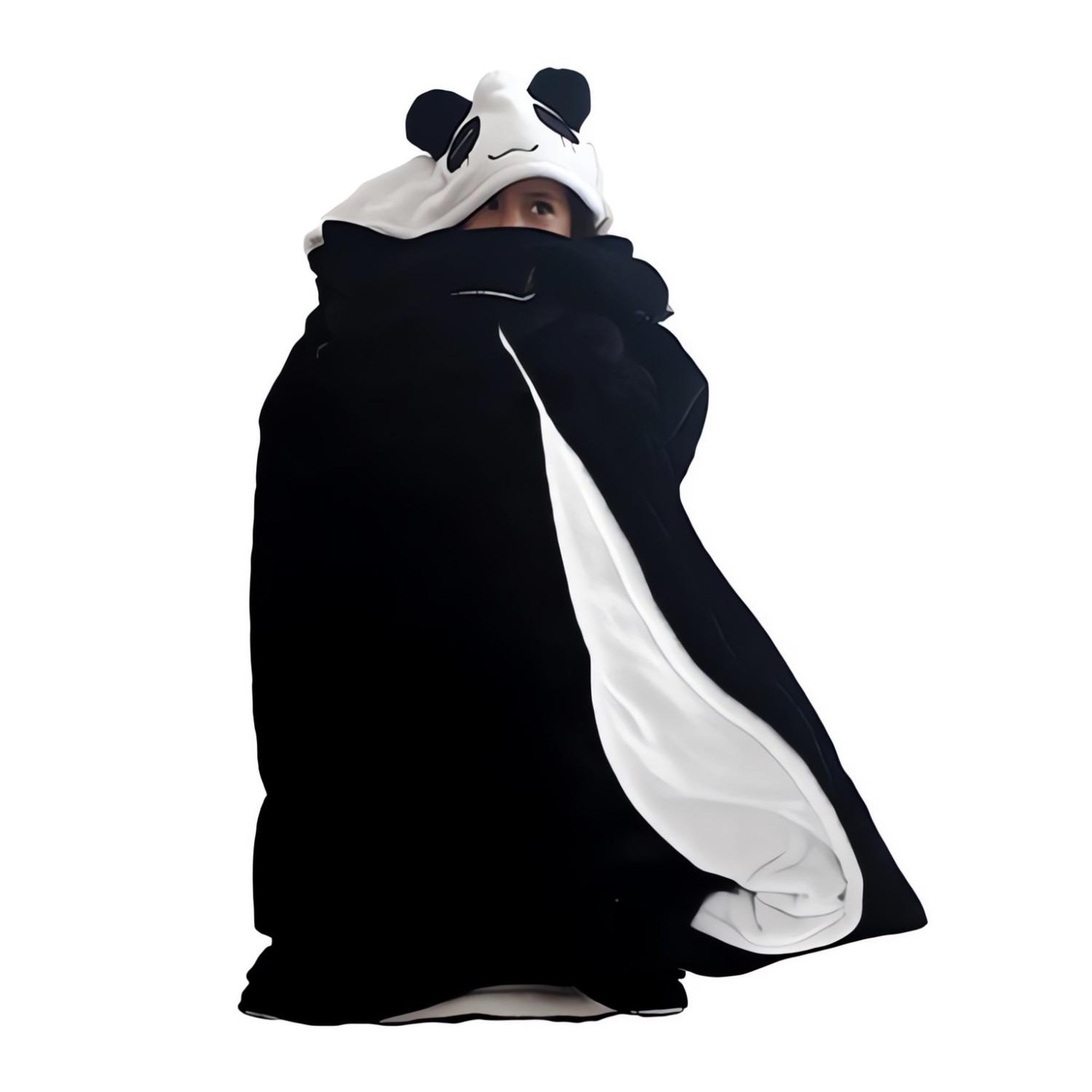 Voir la diapositive 2 : SOLEIL D'OCRE Plaid polaire 116x134 cm PANDA