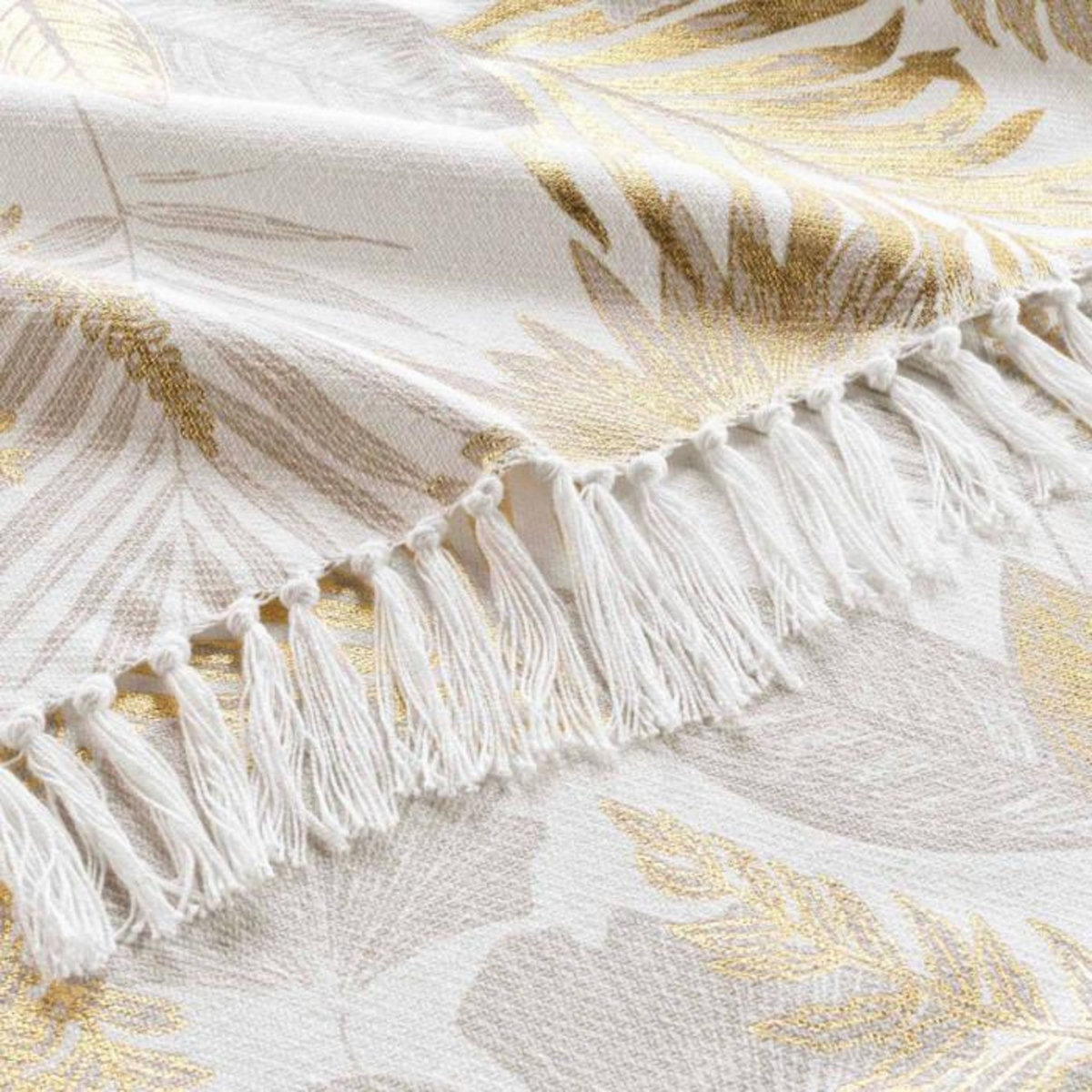 Paris Prix Plaid à Franges Imprimé  Melisse  125x150cm Multicolore