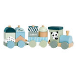 Eichhorn Eichhorn Wooden Block Train Panda, 16 pcs. 100003804