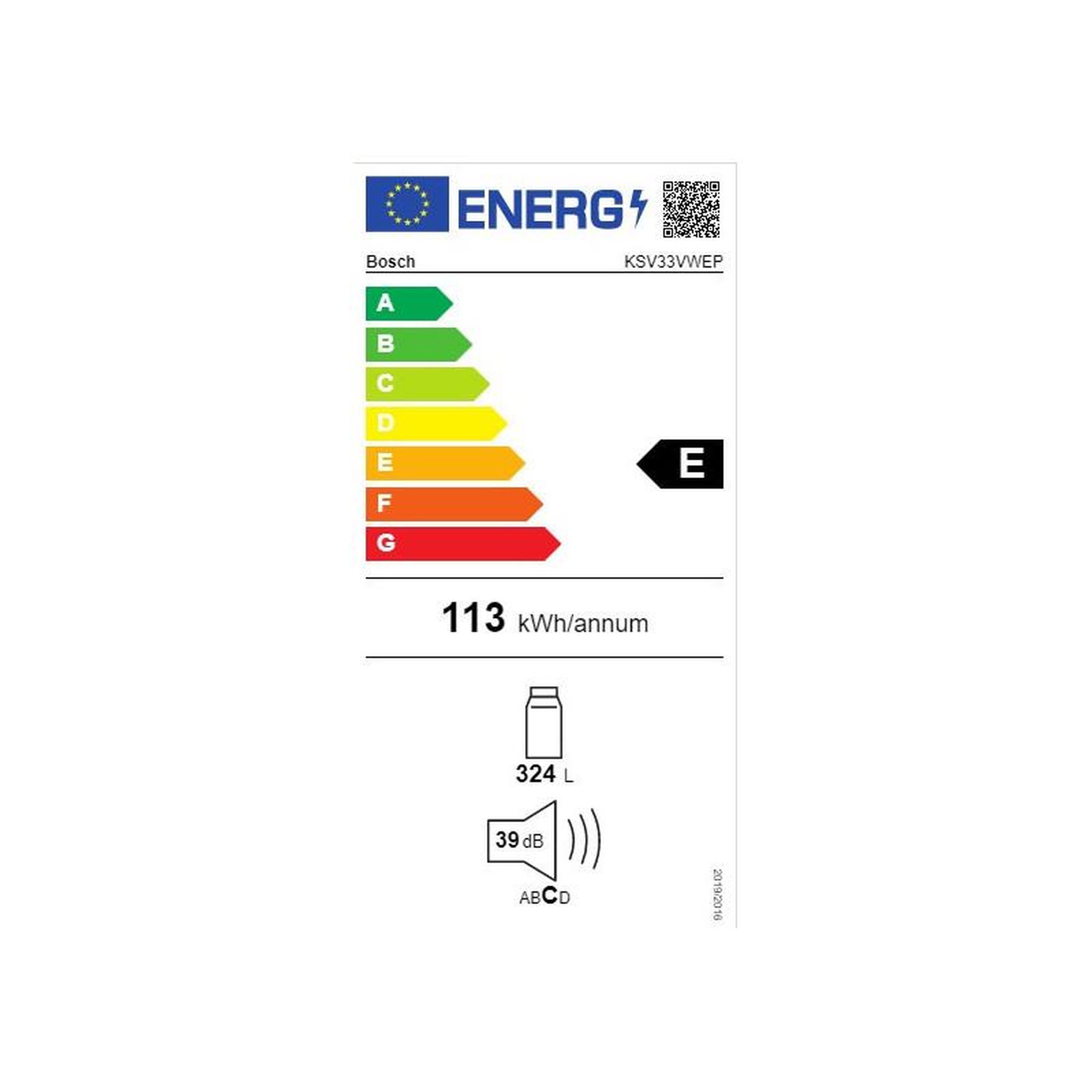 Voir la diapositive 5 : BOSCH Réfrigérateur 1 porte 60cm 324l - ksv33vwep