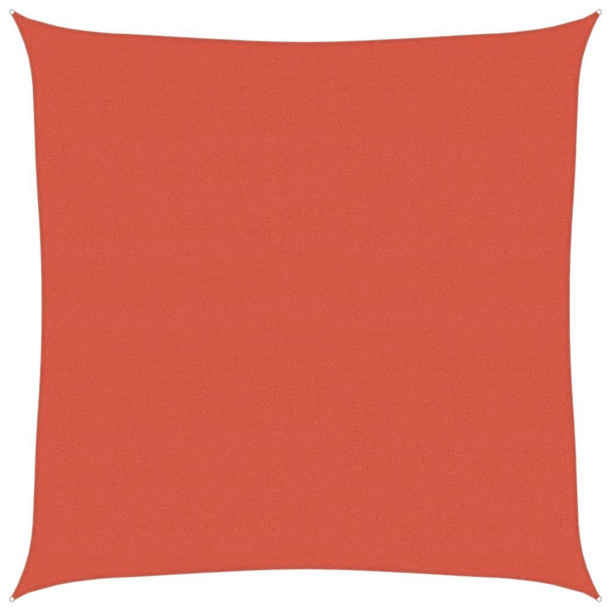 VIDAXL Voile d'ombrage 160 g/m^2 Terre cuite 7x7 m PEHD