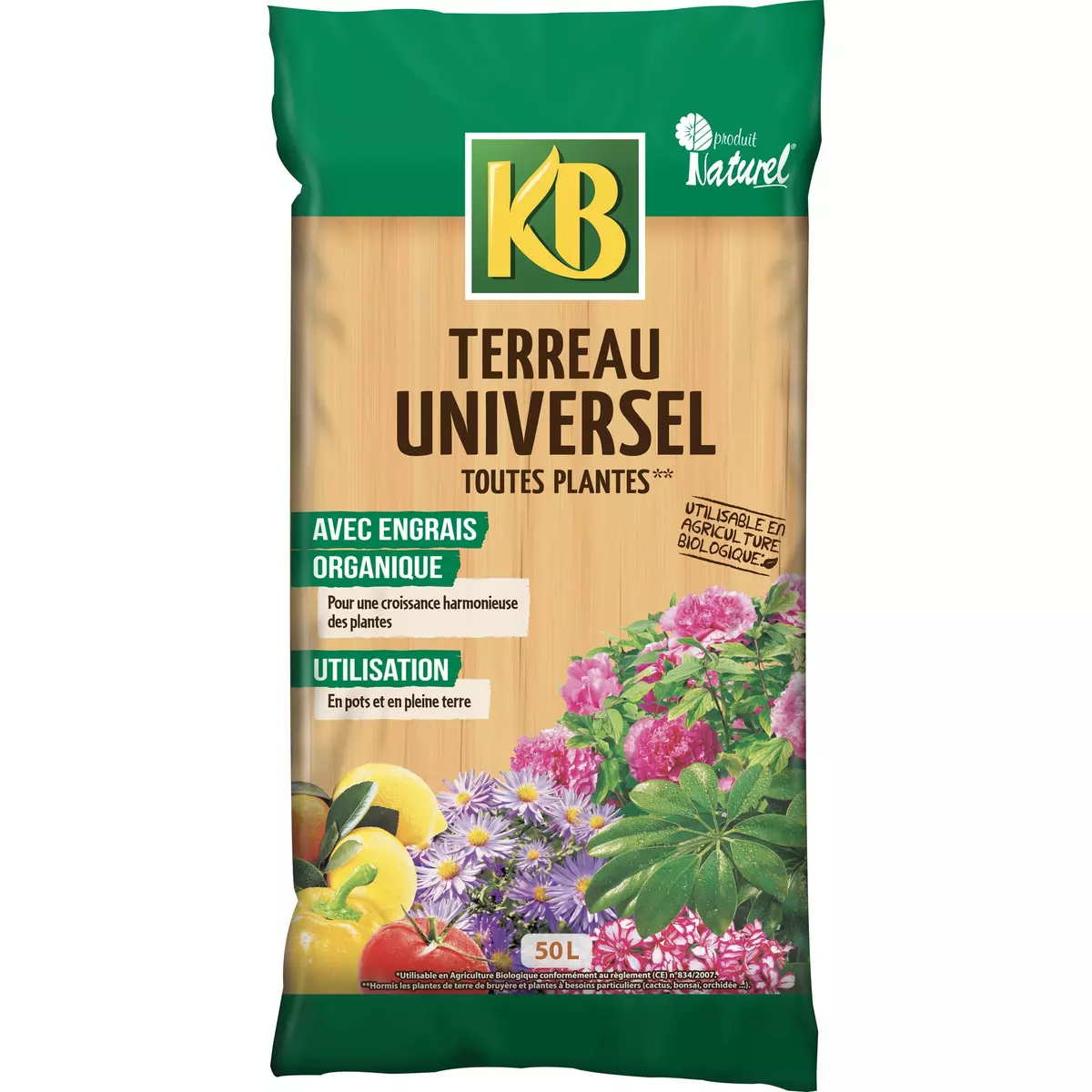 KB Terreau universel toutes plantes 50L