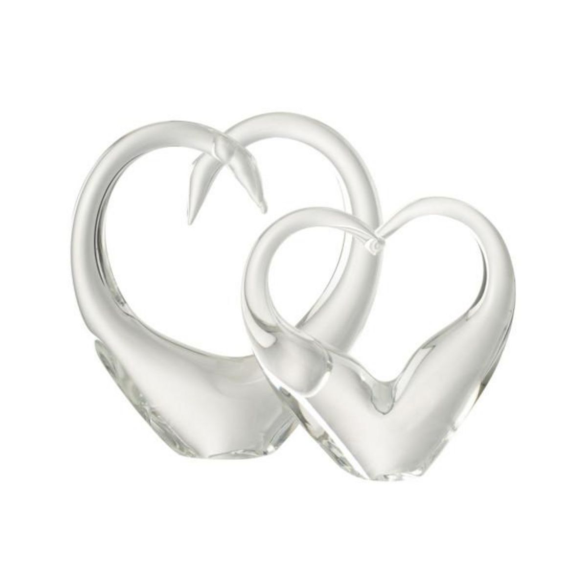 Paris Prix Presse-Papier en Verre  Cœur  23cm Transparent