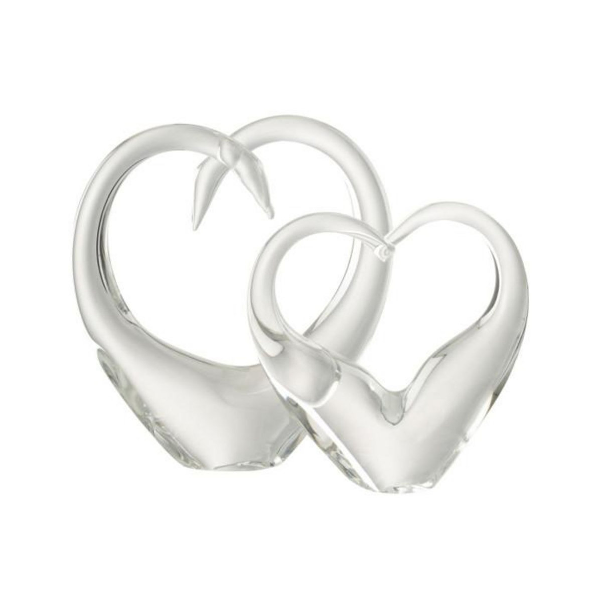 Paris Prix Presse-Papier en Verre  Cœur  23cm Transparent