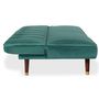 Voir la diapositive 4 : Paris Prix Canapé Convertible en Velours  Seattle  180cm Vert