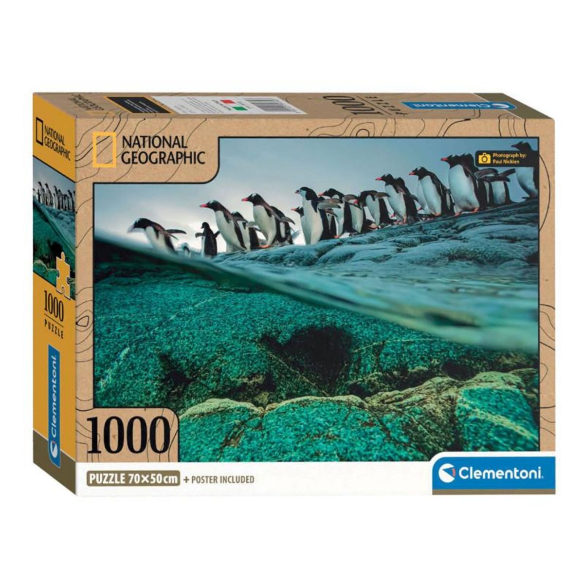 CLEMENTONI Clementoni Jigsaw Puzzle National Geographics - Penguin, 1000pcs. 39730