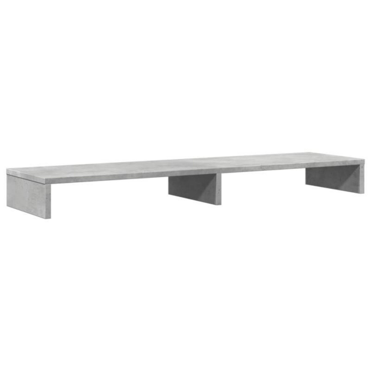 VIDAXL Support de moniteur gris béton 100x27x10 cm bois d ingénierie