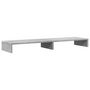 Voir la diapositive 2 : VIDAXL Support de moniteur gris béton 100x27x10 cm bois d ingénierie