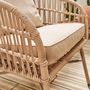 Voir la diapositive 5 : SWEEEK Salon de jardin en corde et acier. table plateau en zinc. 4 places
