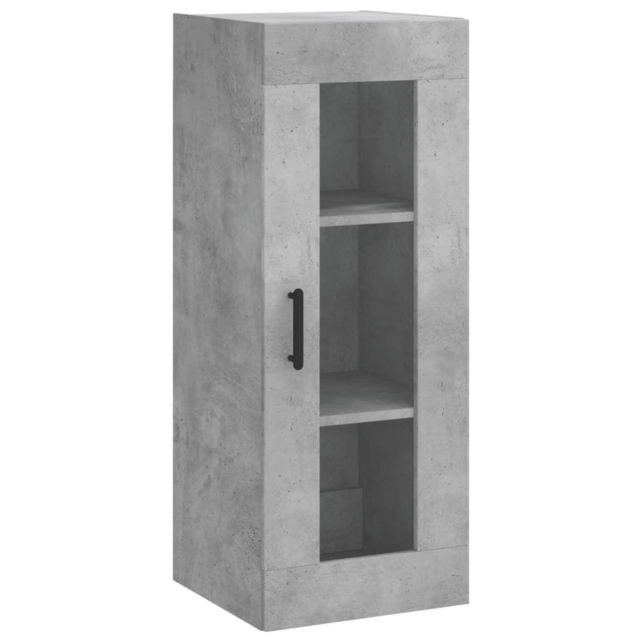 Voir la diapositive 5 : VIDAXL Buffet haut Gris beton 34,5x34x180 cm Bois d'ingenierie