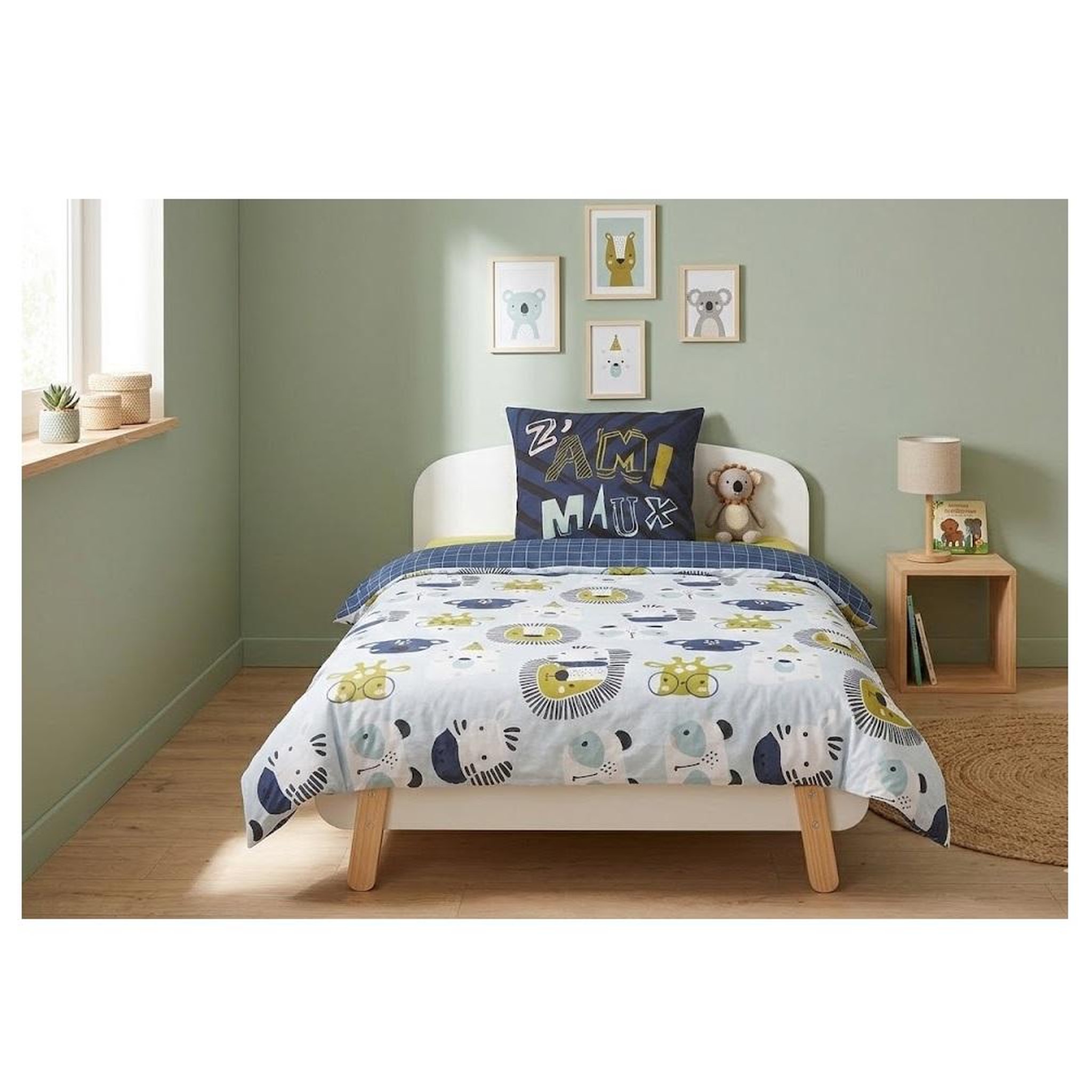 Voir la diapositive 2 : Eden Parure de lit collection lion et ses amis