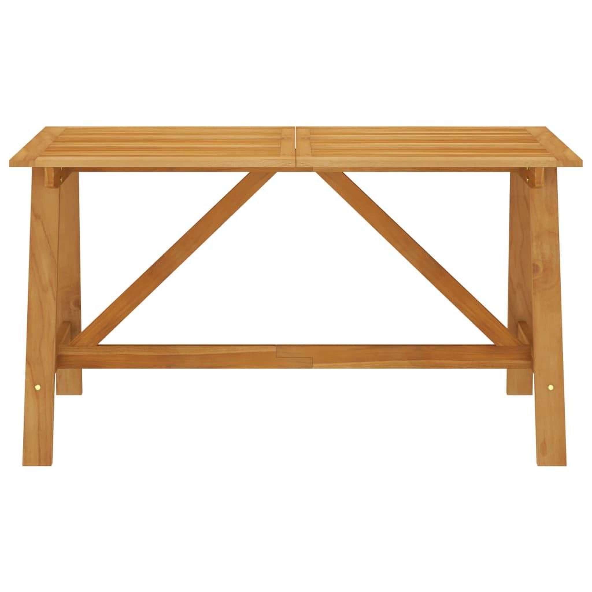 Voir la diapositive 2 : VIDAXL Table a manger de jardin 140x70x73,5 cm Bois d'acacia massif