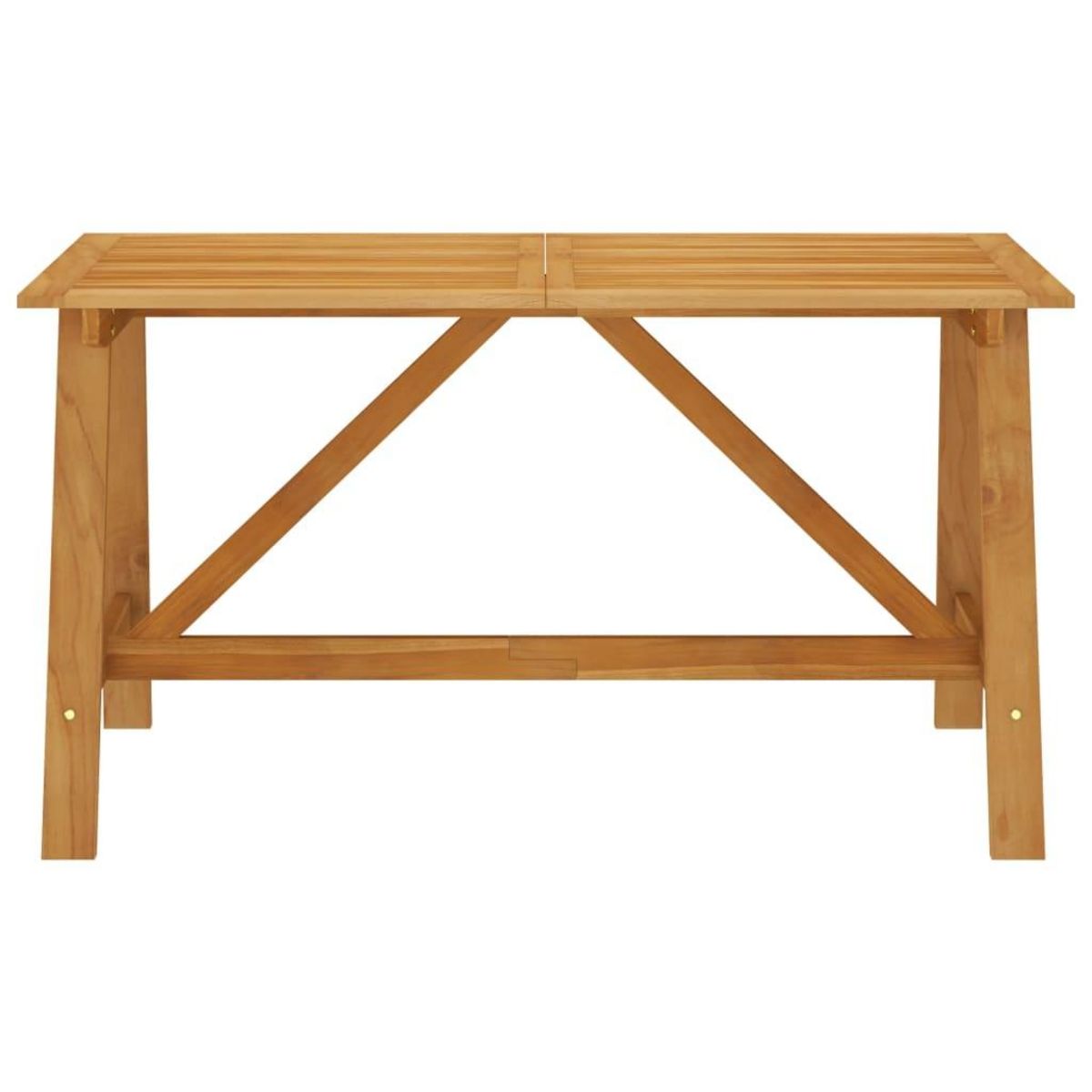 VIDAXL Table a manger de jardin 140x70x73,5 cm Bois d'acacia massif