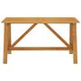 Voir la diapositive 2 : VIDAXL Table a manger de jardin 140x70x73,5 cm Bois d'acacia massif