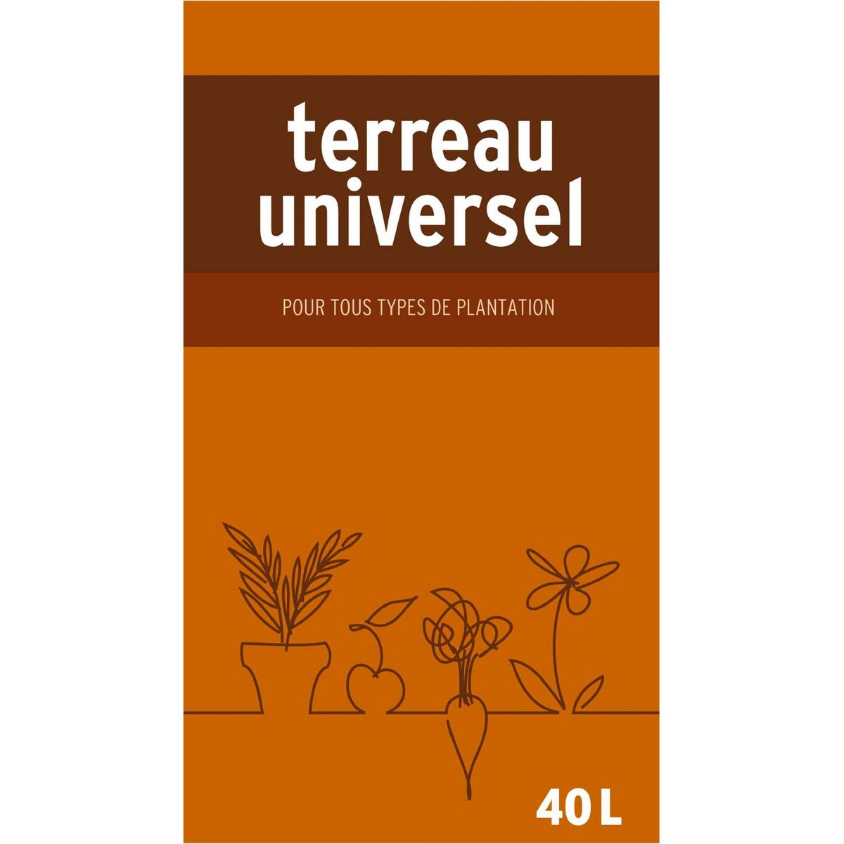 ALGOFLASH Terreau universel en sac de 40 L Algoflash