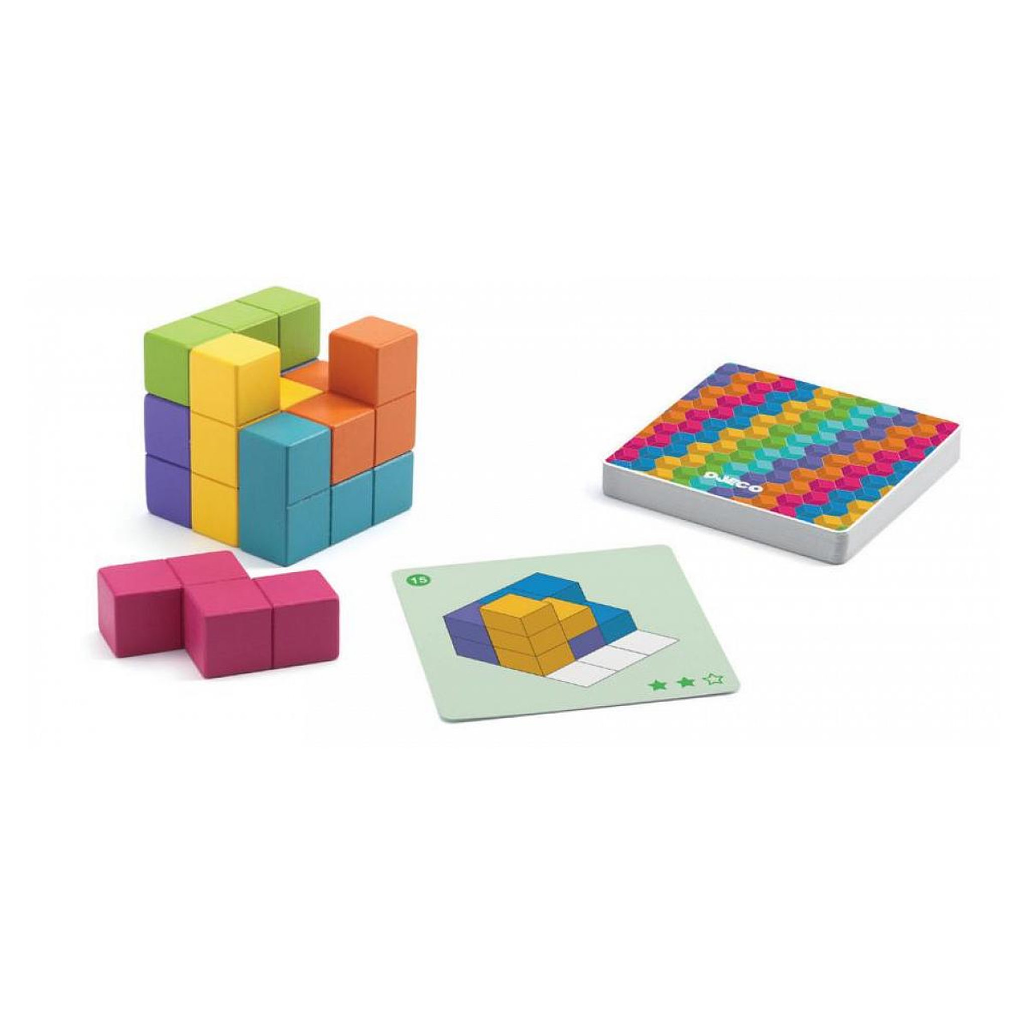 Voir la diapositive 2 : Djeco So logic Jeu de patience Cubissimo
