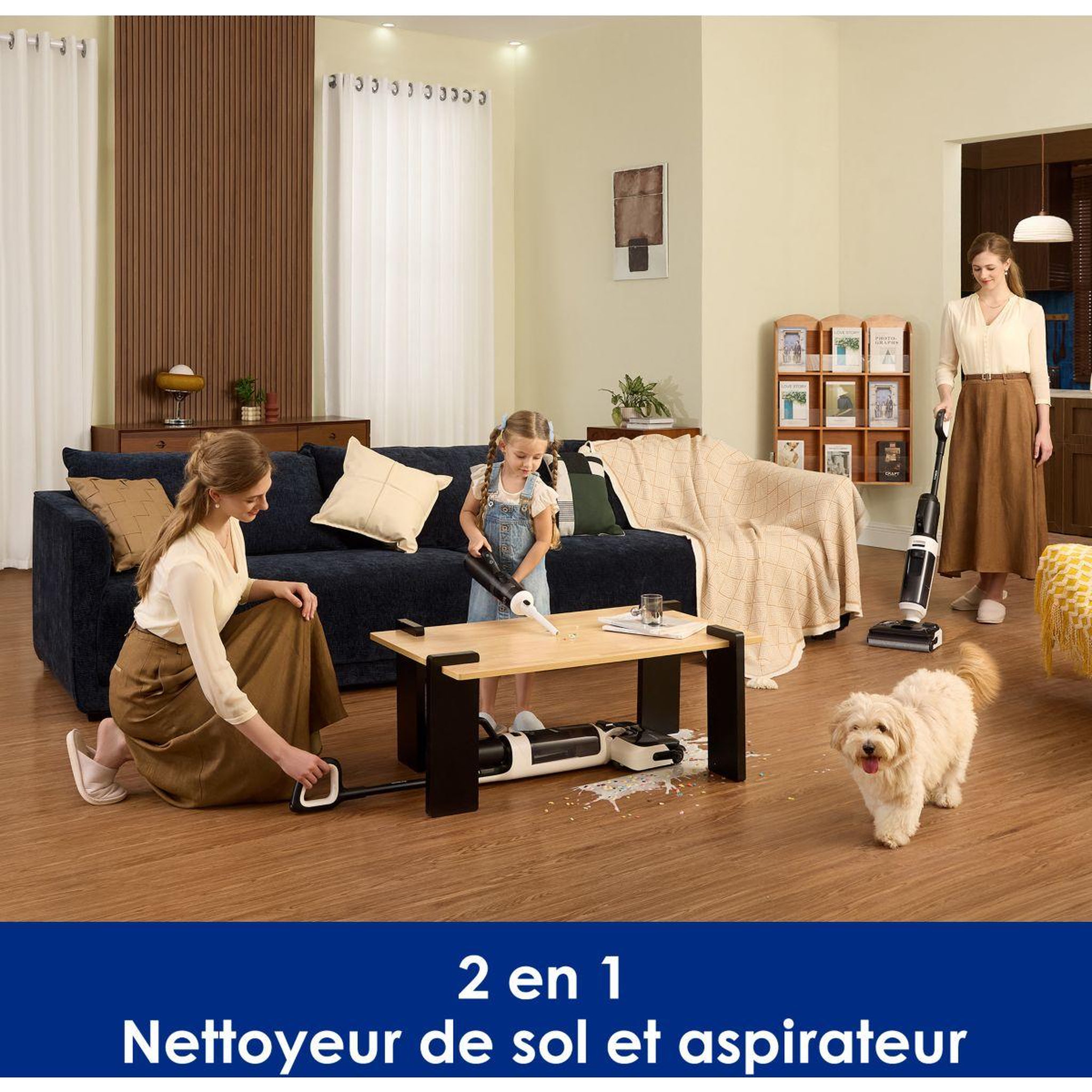 Voir la diapositive 4 : TINECO Aspirateur laveur floor one switch i5 stretch noir