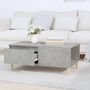 Voir la diapositive 3 : VIDAXL Table basse Gris beton 90x50x36,5 cm Bois d'ingenierie