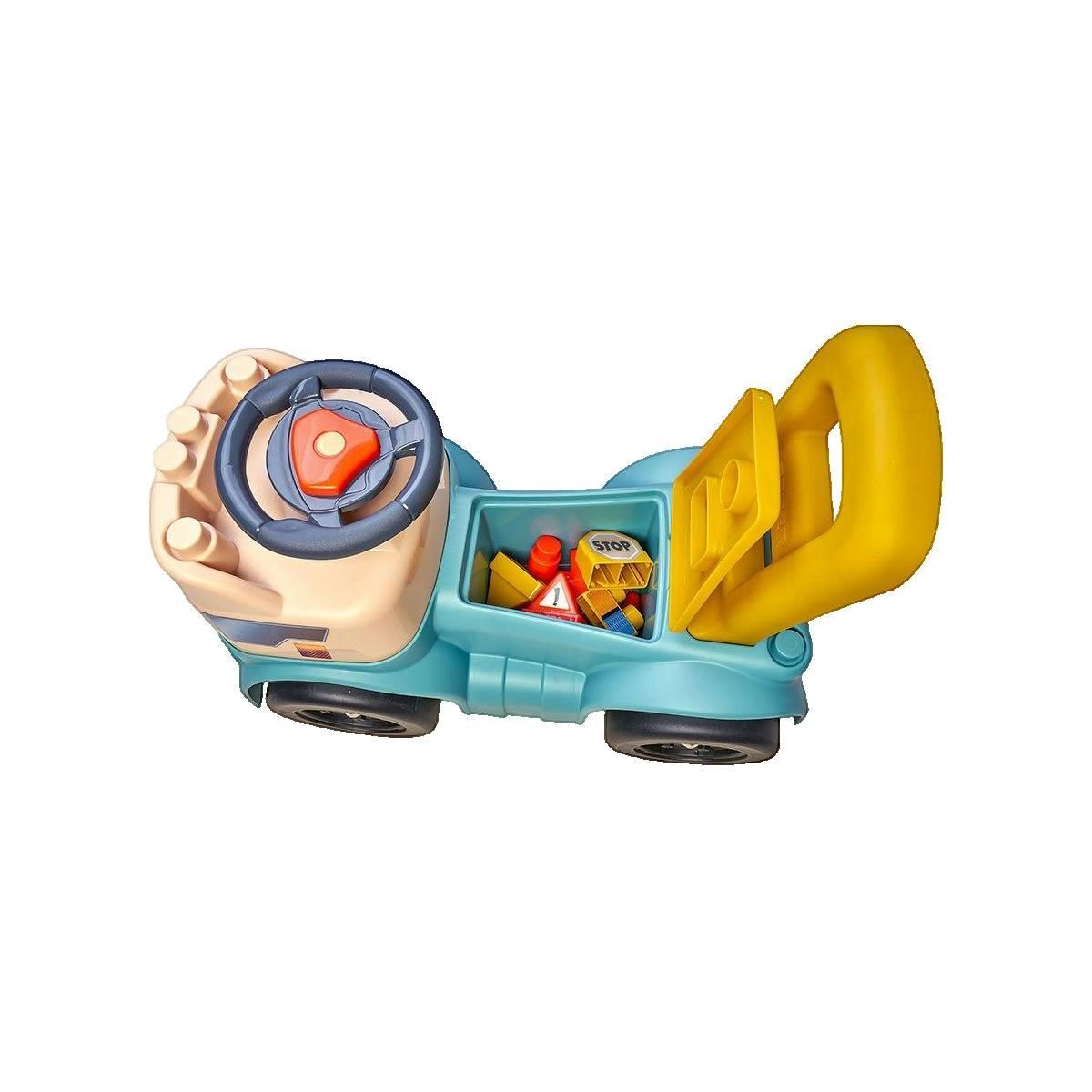 FEBER Jeu Feber MotoBlocks bleu 3-en-1 avec 10 blocs de construction