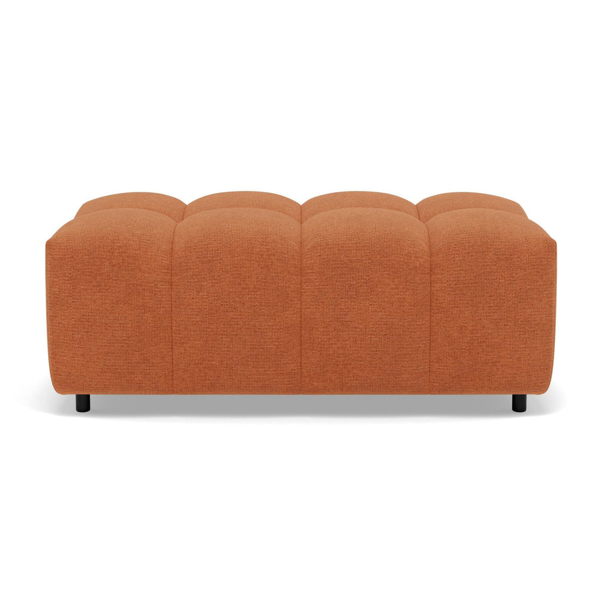 LISA DESIGN Adelaide - pouf en tissu texturé