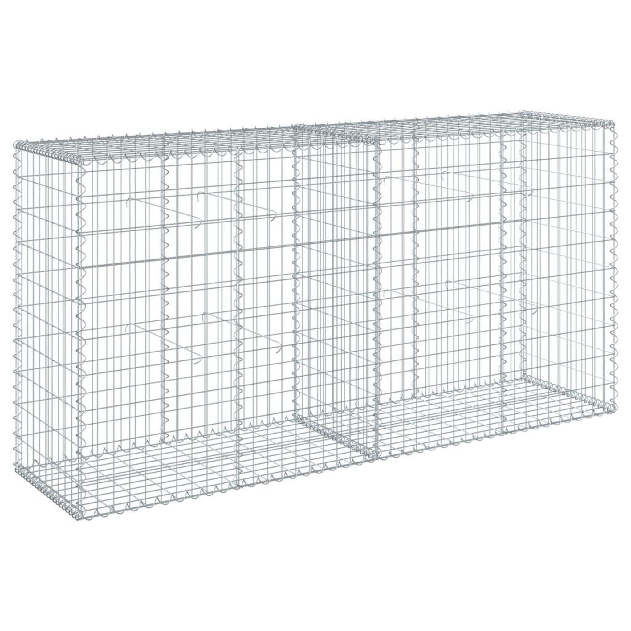 Voir la diapositive 5 : VIDAXL Panier gabion avec couvercle 200x50x100 cm fer galvanise