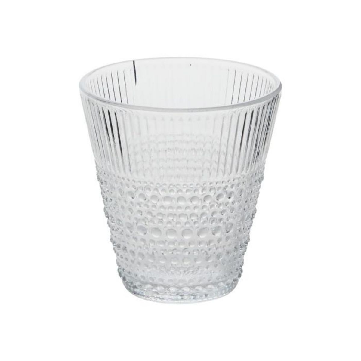 SECRET DE GOURMET Lot de 6 Gobelets Bas  Joa  27cl Transparent