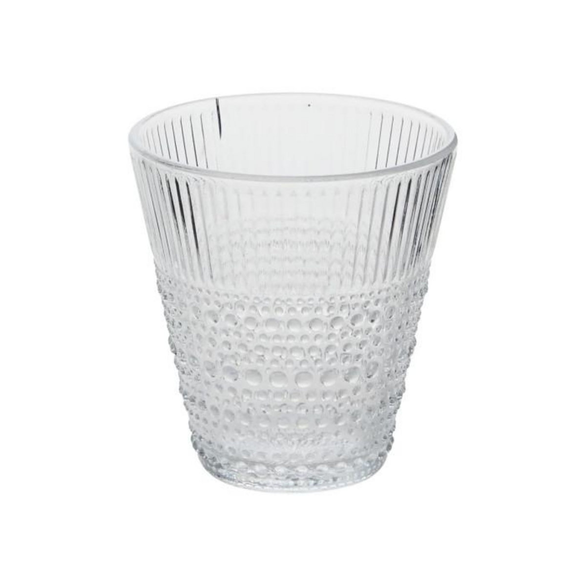 SECRET DE GOURMET Lot de 6 Gobelets Bas  Joa  27cl Transparent